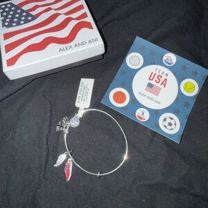 Alex and Ani Team USA Charm Bracelet – New with Tag and Box